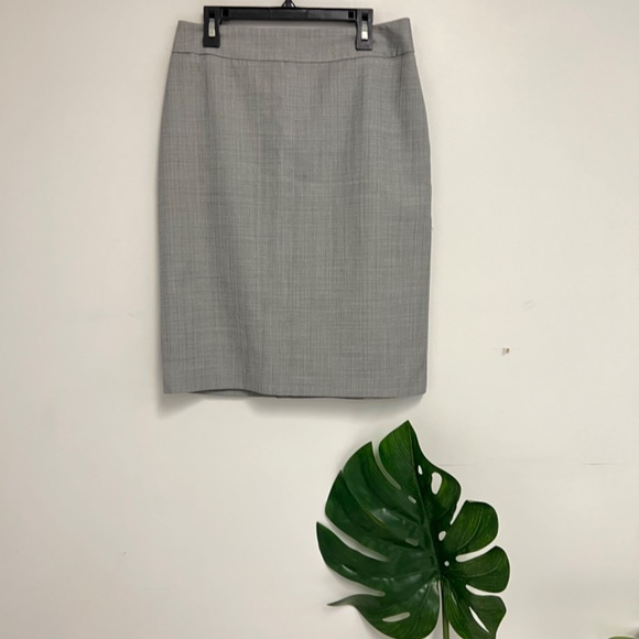 346 brooks brothers gray wool career skirt size 2 - Picture 2 of 5